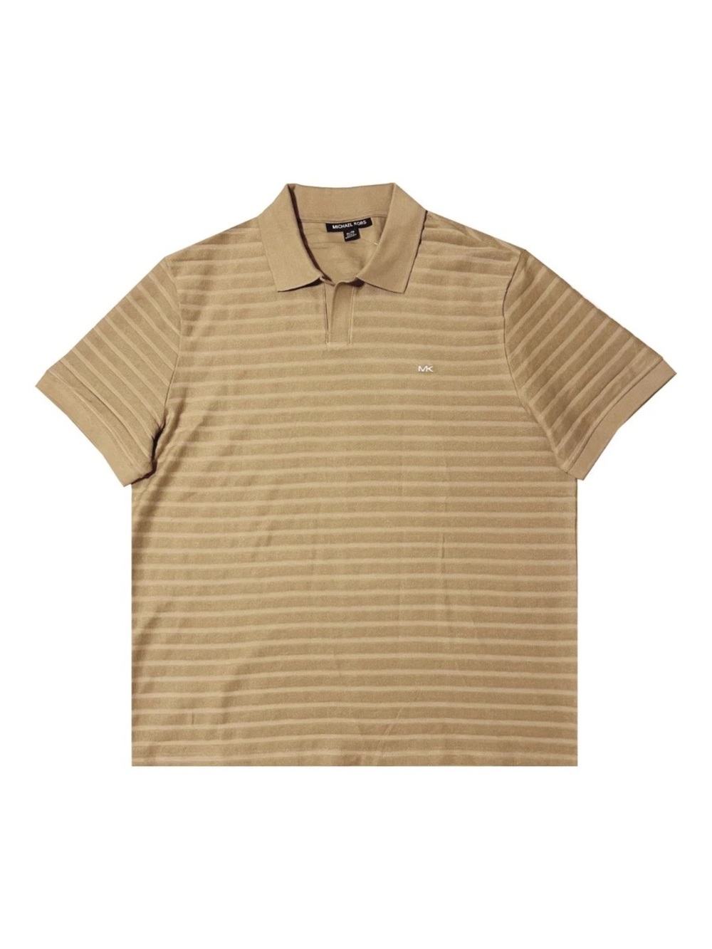 Michael Kors Men's Solid Short Sleeve
Cotton Polo Shirt Dune L